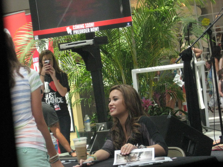 Demi Lovato at the Shop Til You Rock event in 2010